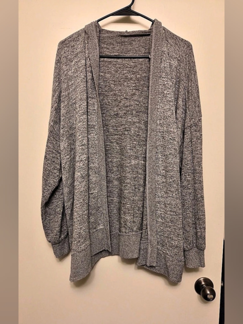 American Eagle Open Front Hooded Cardigan